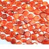 Natural Orange Carnelian Smooth Coin Beads Strand Length 14 inches and Size 7mm approx. 